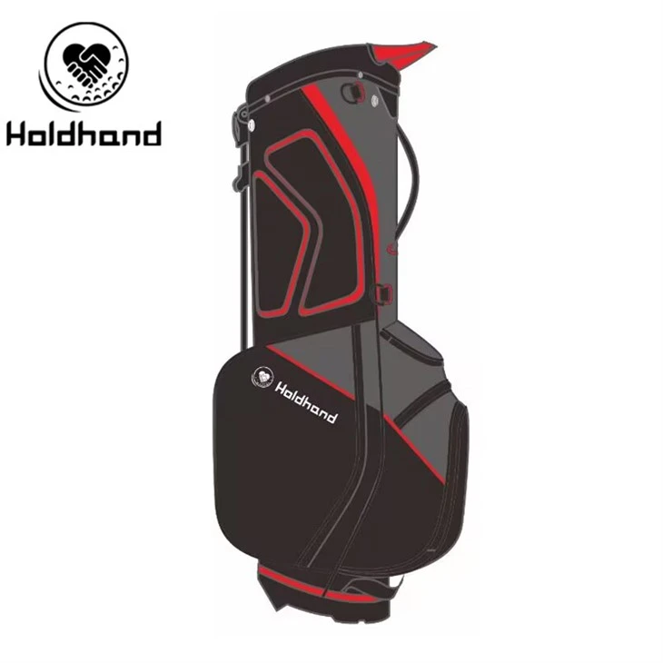 Dyluniad Gwydn Lledr PU Bagiau Golff Custom, Bagiau Stondin Golff O'r Ffatri
