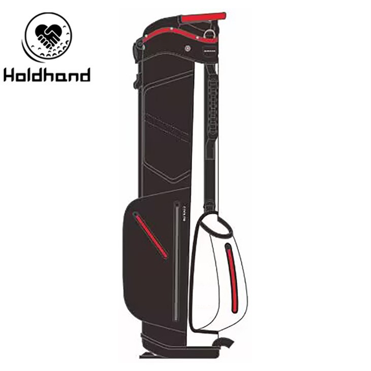 Golff Bag 7-ffordd Dylunio Ffasiwn Cyfanwerthu Golff Bag Pu Dylunio Custom Golff Bagiau Golff Stand Bagiau O Ffatri
