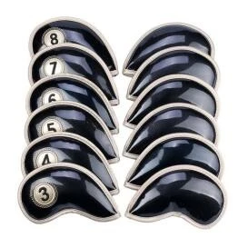 Luxury Floral Design Iron Headcovers For Drivers PU Leather Logo suppliers