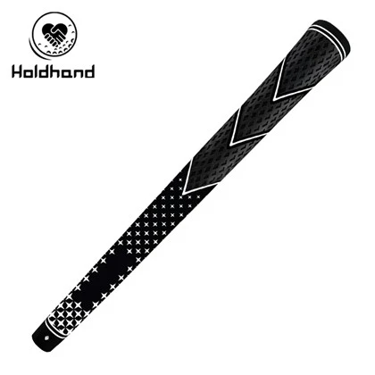 Grip Haearn Golff trachywir - Rwber Du Gydag Arwyneb Gweadog Di-lithro wedi'i Optimeiddio-