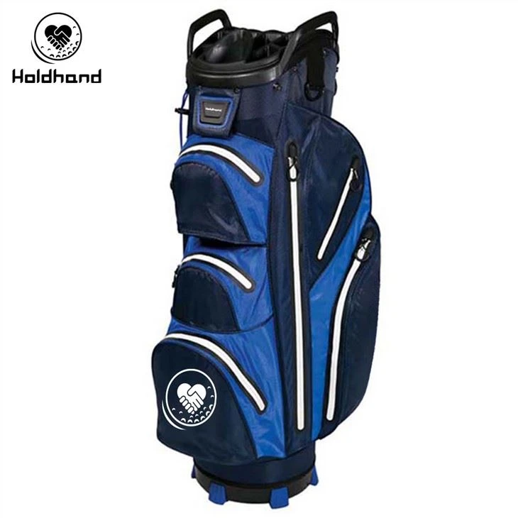 Bag Cert Golff Gwrth-ddŵr Ardderchog 14 Ffordd Uchaf Gyda Ffynnon Putter Integredig