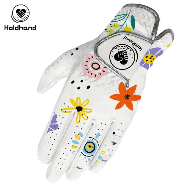 High Quality Cabretta Specifically Fruit Pattern Leather Golf Glove Soft And Smooth Hands Feel OEM