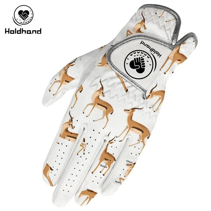 Hot Sales Cartoon Printed Golf Gloves PU Leather Gloves Customized