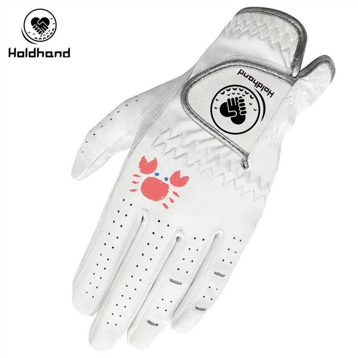 Pure White Sheepskin Gloves With Bull Head Logo Can Be Customized Logo