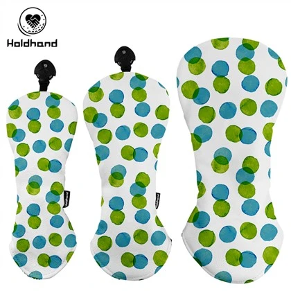 Ansawdd Uchel Gwerthu Gorau Headcover dal dŵr Gyrrwr Lledr PU Wood Fairway Hybrid Headcovers Custom Logo OEM
