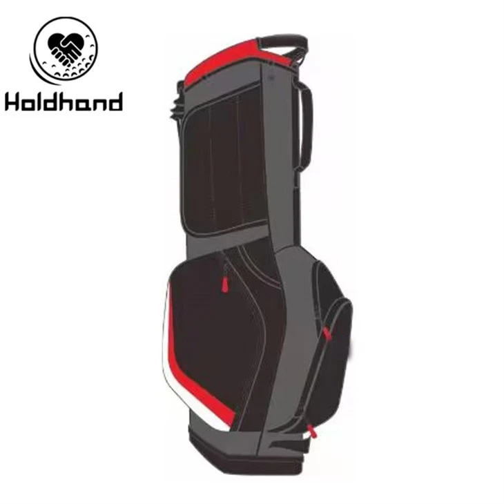 Addasu Golff Bag Stondin Golff Bag Gwrth-ddŵr Pu Lledr